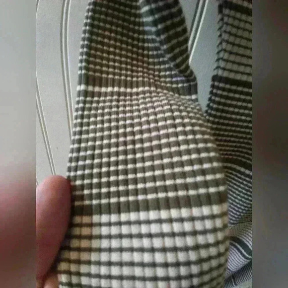 Say What! Olive and Tan Sweater Dress, Size Large - Picture 4 of 6